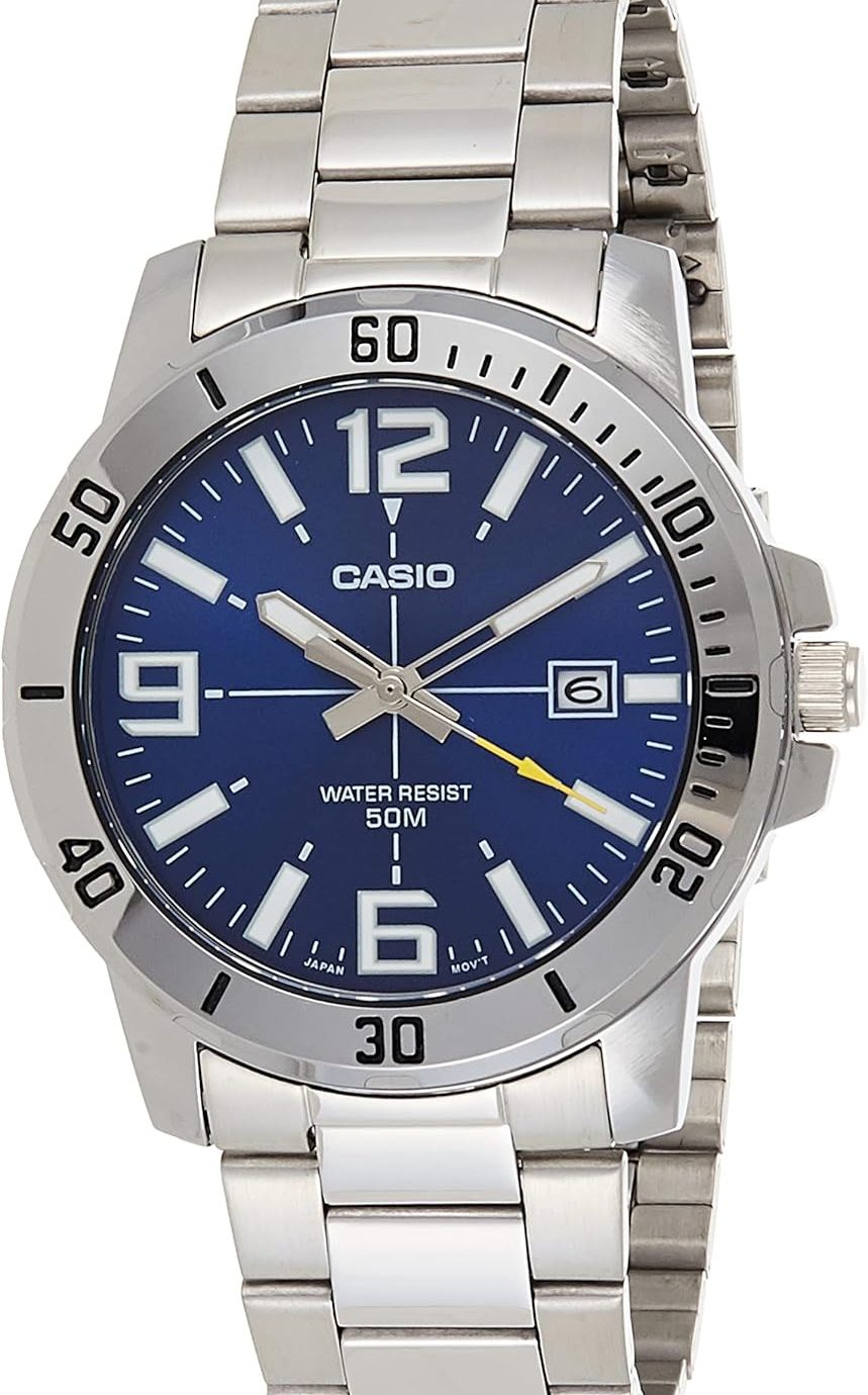 Men's Diver Style Stainless Steel Watch