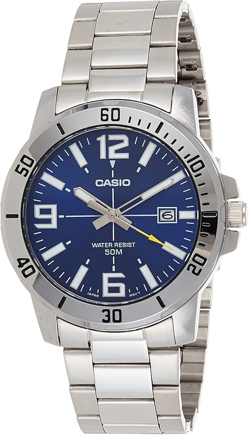 Men's Diver Style Stainless Steel Watch