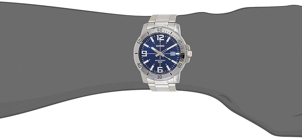 Men's Diver Style Stainless Steel Watch - Image 4