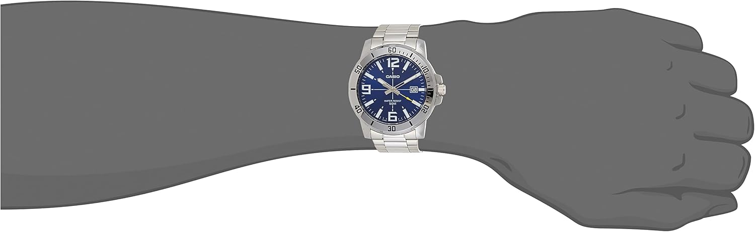 Men's Diver Style Stainless Steel Watch - Image 4